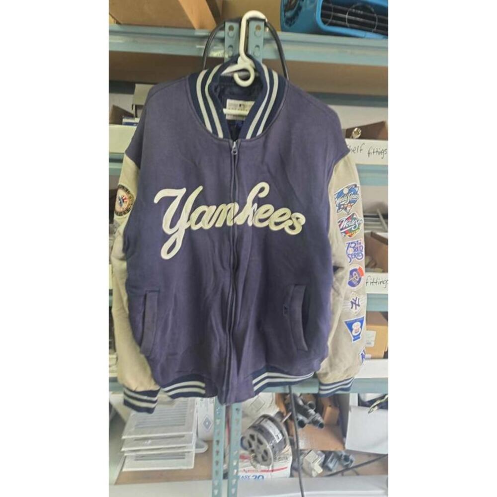 NY Yankees 26-Time World Series Champions Varsity Jacket XL